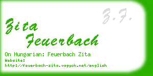 zita feuerbach business card
